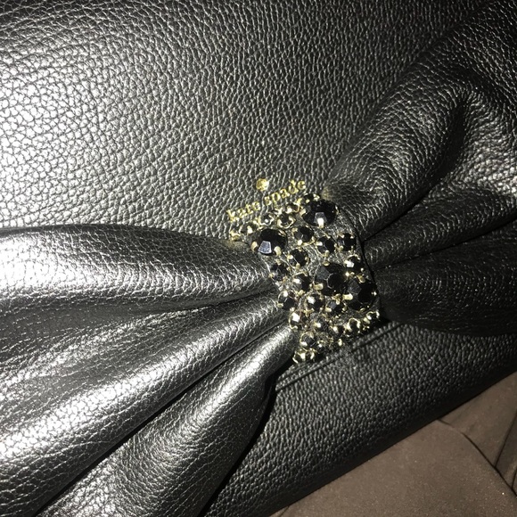 Kate Spade ♠️ bow clutch with chain - Picture 5 of 5